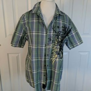 Calvin Klein Jeans Men's short sleeve botton up